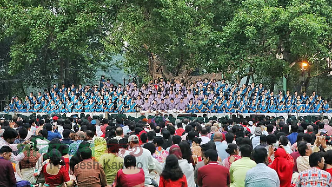  রমনার বটমূলে ছায়ানটের বর্ষবরণ