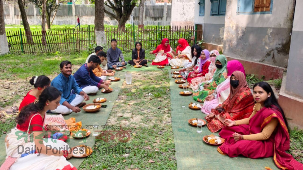 দিনাজপুরে পান্তা-ইলিশ আর ঐতিহ্যের আবহে গ্রীন ভয়েসের বর্ণিল নববর্ষ বরণ