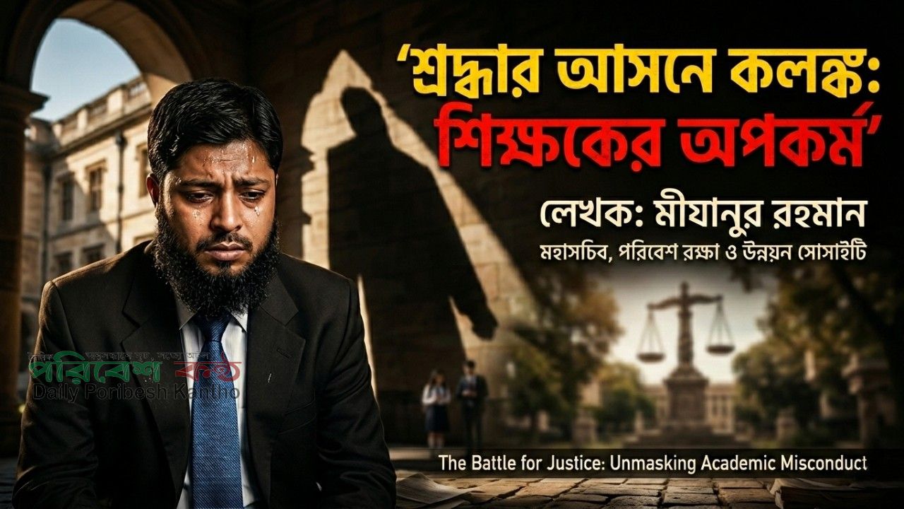 শ্রদ্ধার আসনে কলঙ্ক: শিক্ষকের অপকর্ম