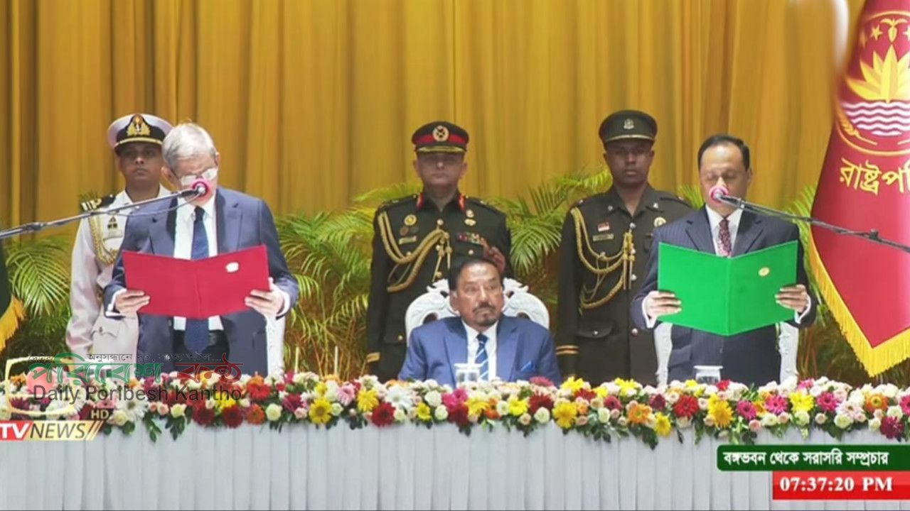 রাষ্ট্রপতি হিসেবে শপথ নিলেন মির্জা ফখরুল ইসলাম আলমগীর