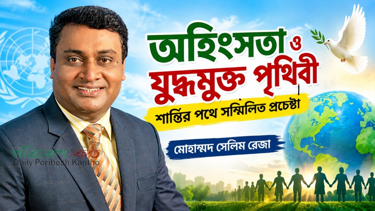 অহিংসতা ও যুদ্ধমুক্ত পৃথিবী: শান্তির পথে সম্মিলিত প্রচেষ্টা