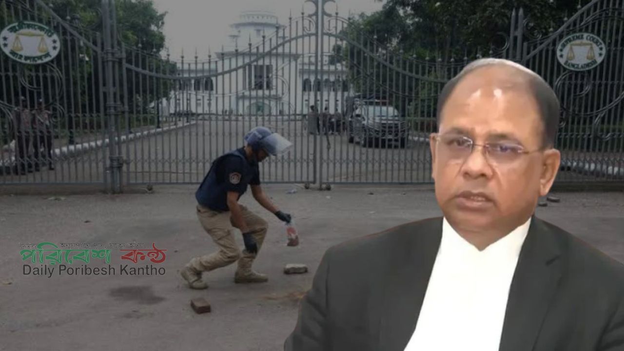 সুপ্রিম কোর্টের সামনে ককটেল বিস্ফোরণকে আমলে নিচ্ছি না: চিফ প্রসিকিউটর