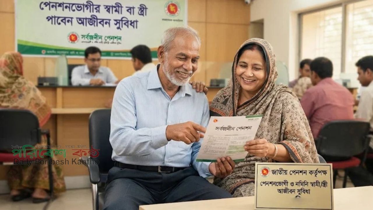 পেনশনভোগীর স্বামী বা স্ত্রী পাবেন আজীবন সুবিধা