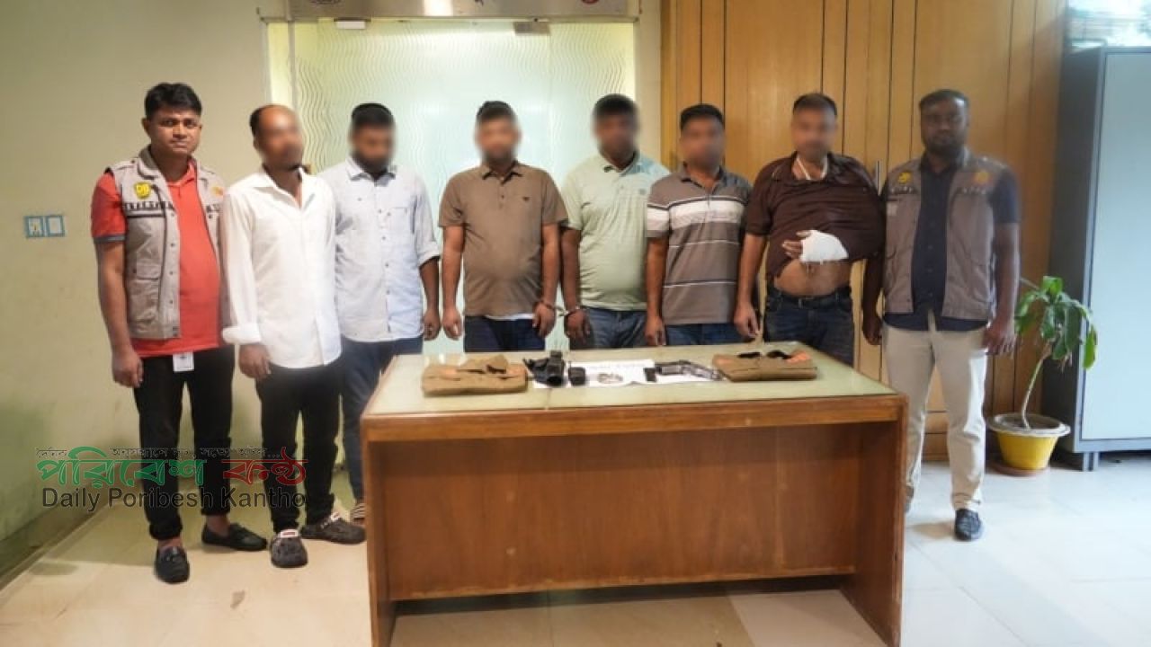 ডিবি পরিচয়ে ডাকাতির প্রস্তুতি, খেলনা পিস্তলসহ গ্রেপ্তার ৬