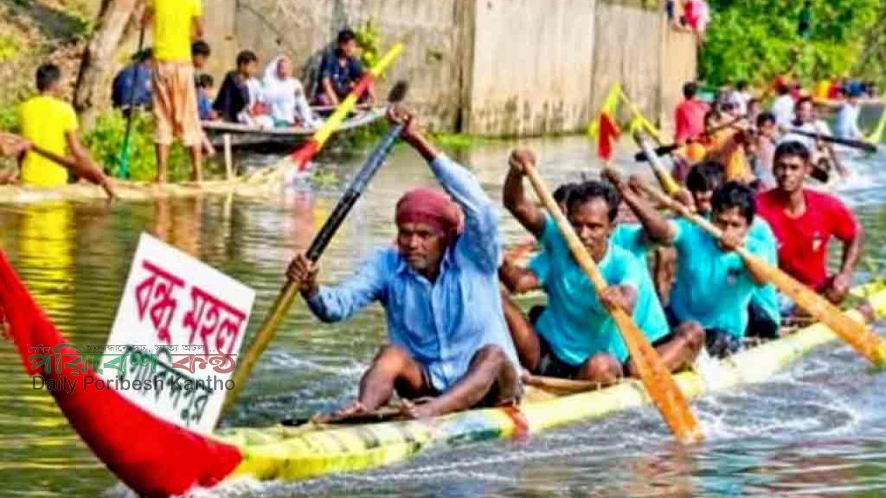 ইছামতীর বুকে ভেলাবাইচ: নদীর দুই পাড়ে মানুষের ঢল, চ্যাম্পিয়ন ‘বন্ধুমহল’