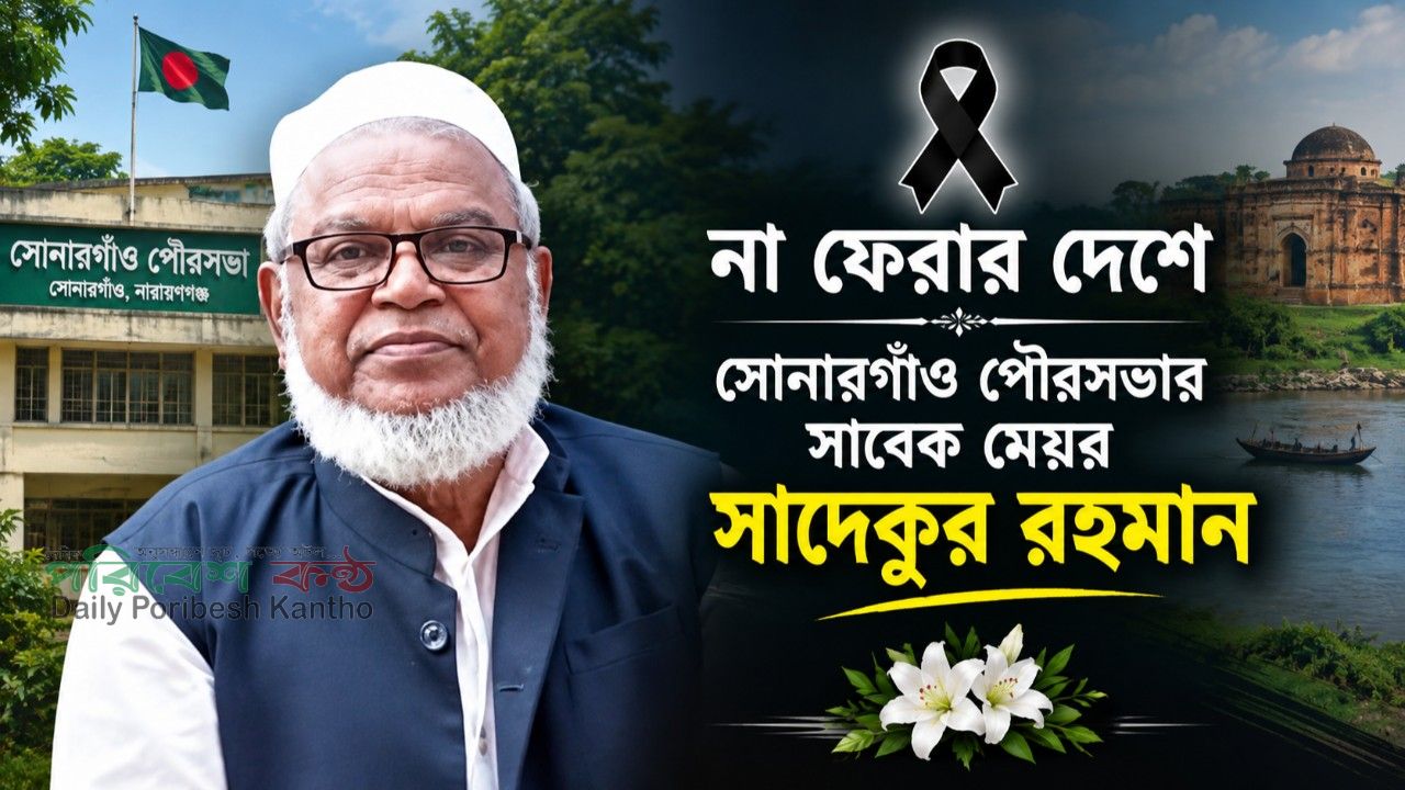 না ফেরার দেশে সোনারগাঁও পৌরসভার সাবেক মেয়র সাদেকুর রহমান