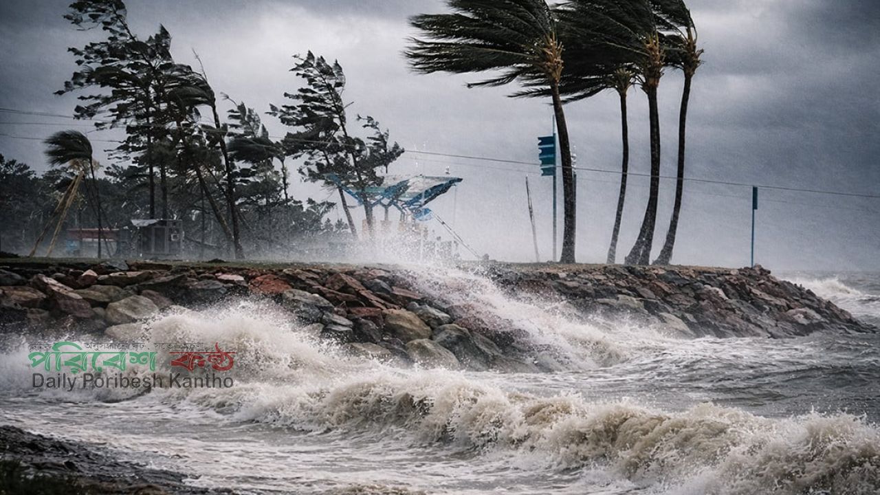 দেশের ১৬ অঞ্চলে ৬০ কিলোমিটার বেগে ঝড়ের আভাস