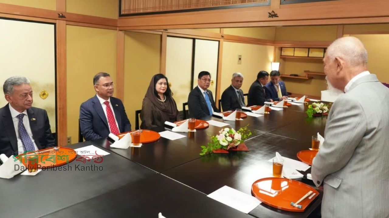 ইয়োহেই সাসাকাওয়ার আমন্ত্রণে টোকিওতে নৈশভোজে প্রধানমন্ত্রী তারেক রহমান