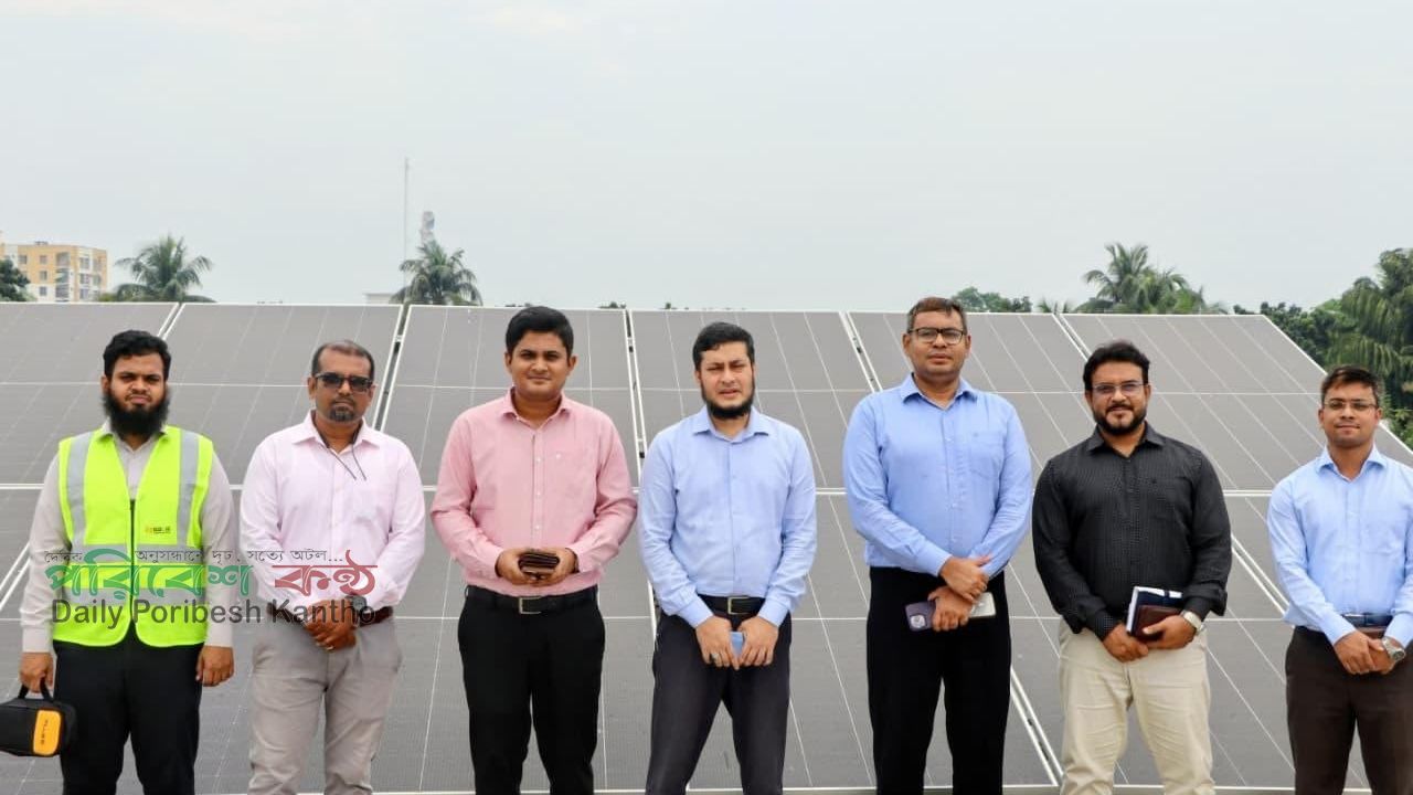 প্রথম দিনেই জাতীয় গ্রিডে কুষ্টিয়া ডিসি অফিসের সোলার বিদ্যুৎ